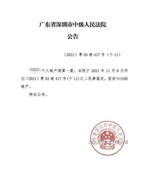 深圳單親媽媽成全國首個破產人怎么回事？破產人是什么意思