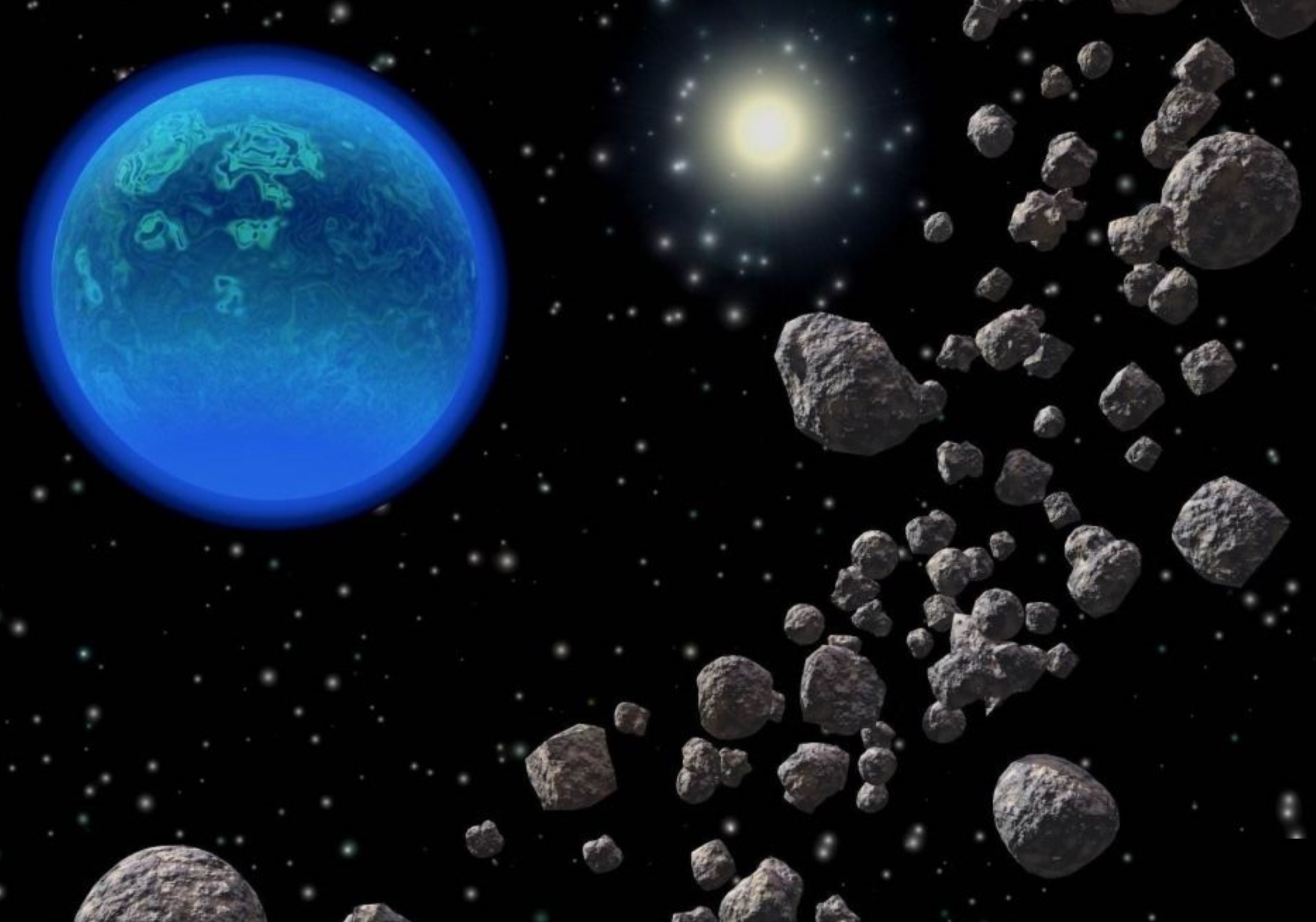 茫茫宇宙，為啥飄蕩著那么多石頭，由石頭組成的行星有幾多？